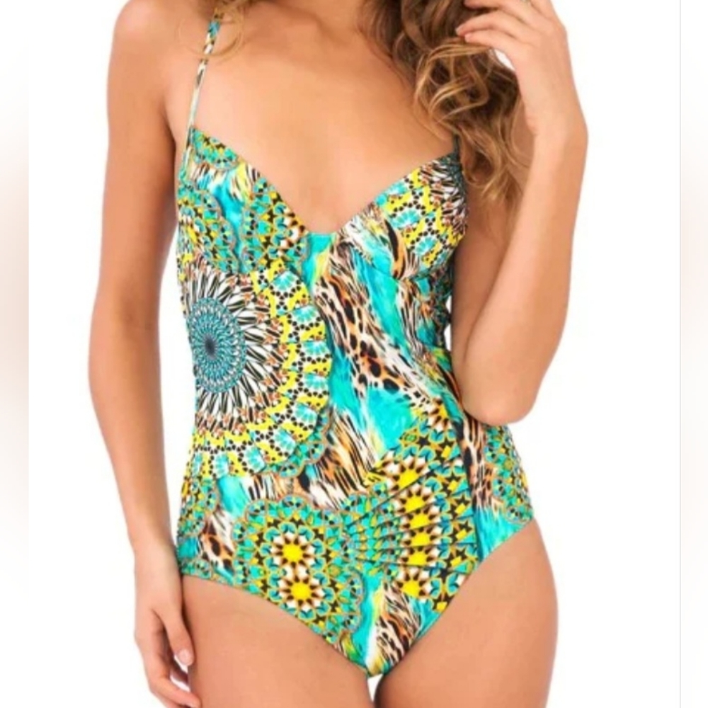 Luli Fama NWT Moon Princess Chic Underwire One Piece  Swimsuit Size L